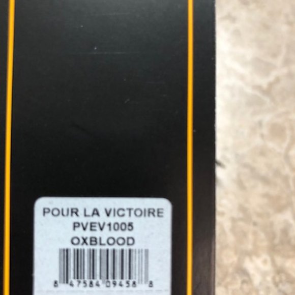 POUR LA VICTOIRE LEATHER EMBOSSED CLUTCH - Picture 7 of 7